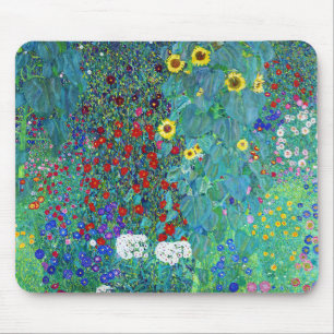 Farm Garden med solblommor, Gustav Klimt Musmatta