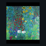 Farm Garden med solblommor, Gustav Klimt Poster<br><div class="desc">*Du kan anpassa bakgrunden till färg och texten i det här objektet fritt genom att "Redigera design". Gustav Klimt (14 juli, 1862 - 6 februari 1918) var en österrikisk symbolmålare och en av de mest framstående medlemmarna i Wien Secession-rörelsen. Klimt noteras för målningar, murar, skisser och andra föremål d'art. Förutom...</div>