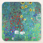 Farm Garden med solblommor, Gustav Klimt Underlägg Papper Kvadrat<br><div class="desc">Gustav Klimt (14 juli, 1862 - 6 februari 1918) var en österrikisk symbolmålare och en av de mest framstående medlemmarna i Wien Secession-rörelsen. Klimt noteras för målningar, murar, skisser och andra föremål d'art. Förutom hans verk, som innefattar anklagelser och porträtt, målade han upp landskap. Klimt var bland konstnärer från Wienutträdet...</div>