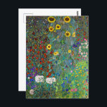 Farm Garden med solblommor | Gustav Klimt | Vykort<br><div class="desc">Farm Garden med solblommor är en 1907-målning av Gustav Klimt.</div>