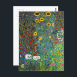 Farm Garden med solblommor | Gustav Klimt | Vykort<br><div class="desc">Farm Garden med solblommor är en 1907-målning av Gustav Klimt.</div>
