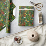 Farm Garden med solblommor Presentpapper<br><div class="desc">Farm Garden med solblommor,  målning av berömd av Gustav Klimt</div>