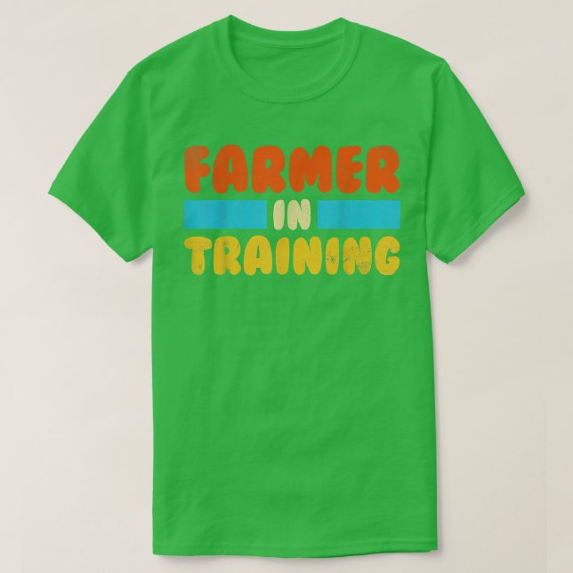 Farm Gift Farming Älskare Future Farmer Retro T Shirt (Design framsida)