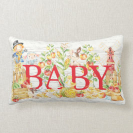 Farm Girl Boy Nursery Pillow Lumbarkudde