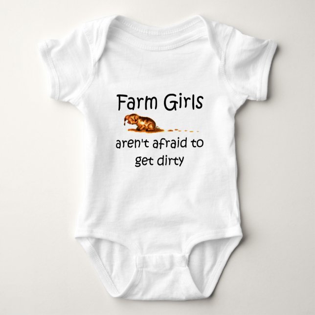 Farm Girls är inte rädd för att få riktiga T-shirt (Framsida)