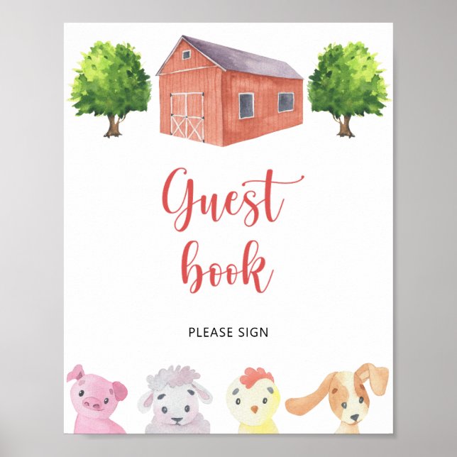 Farm \ Guest bok Poster (Framsidan)