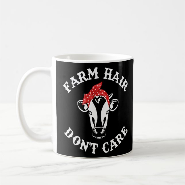 Farm Hair aktar inte Land Farmer Girl Barn Hai Kaffemugg (Vänster)