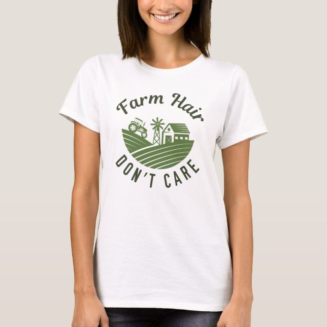 Farm Hair aktar inte T Shirt (Framsida)