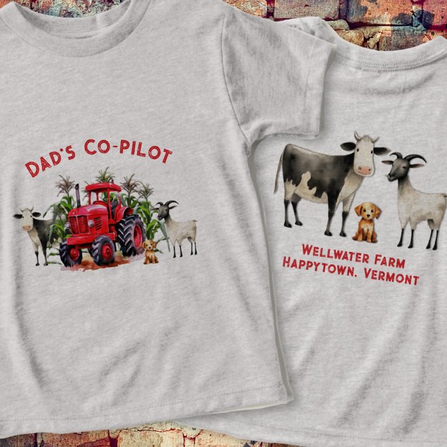 Farm Helper Red Tractor Sayed T Shirt (Skapare uppladdad)