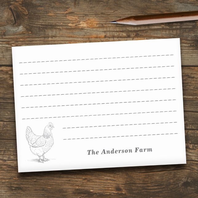 Farm Hen Post-it Block (Farm Hen Post-it Notes)