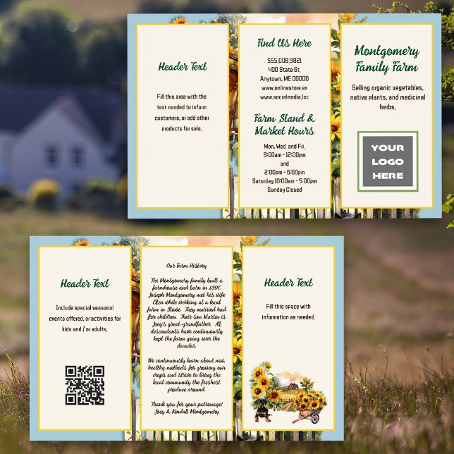 Farm Homestead Small Business Brochure Flyer (Skapare uppladdad)