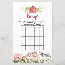 Farm House Animals Barnyard Bingo Games