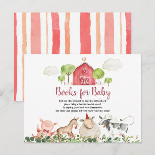 Farm House Animals Barnyard Bokar för Baby Vykort