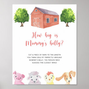 Farm - hur stort är mamma Blocky-spelet? Poster