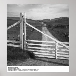Farm i Montezuma Backe av Ansel Adams Poster