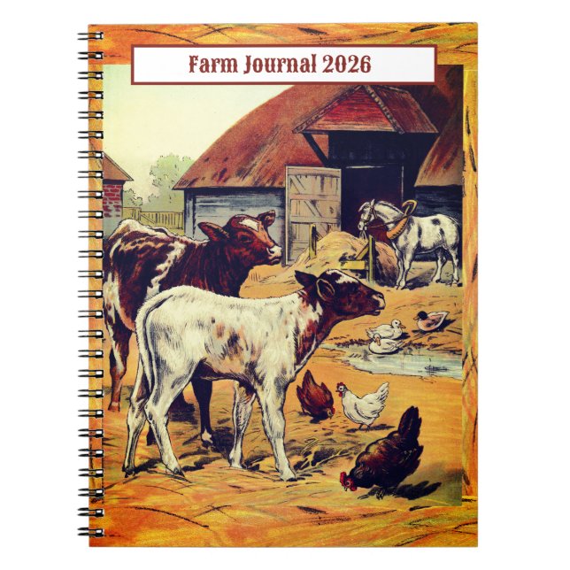 Farm Journal 2026 Anteckningsbok (Framsidan)