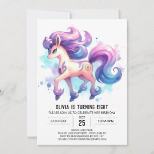 Farm Kids Horse Birthday Inbjudningar