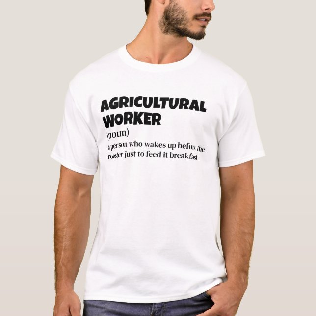 Farm Laborer - Funny jobbdefinition T Shirt (Framsida)