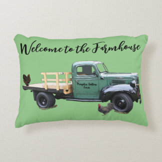 Farm Lastbil Chicken Tupp accent Pillow Prydnadskudde
