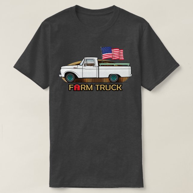 Farm lastbil White T Shirt (Design framsida)