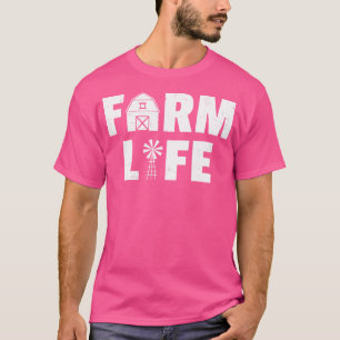 Farm Life Agriculture Agriculteur Farmer Tractor T Shirt