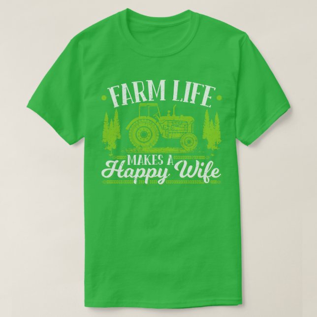 Farm Life gör en Lycklig-fru 1 T Shirt (Design framsida)