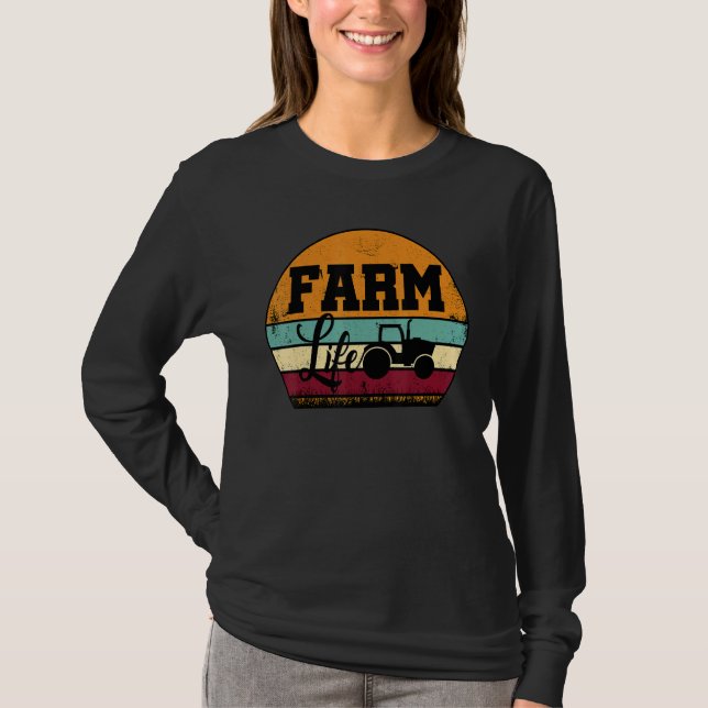 Farm Life Graphic Agriculture Agriculteur Farmer T T Shirt (Framsida)