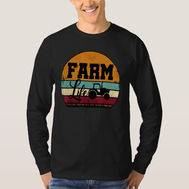 Farm Life Graphic Agriculture Agriculteur Farmer T T Shirt (Framsida)