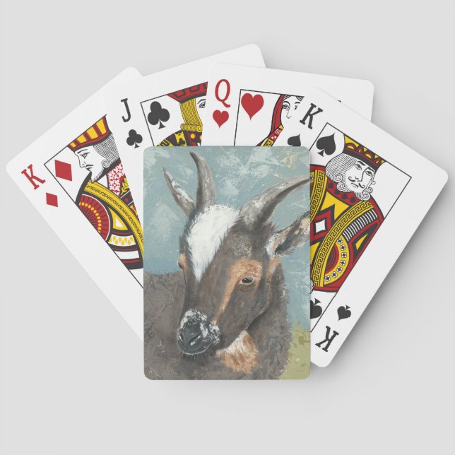 Farm Life-Grått Goat Casinokort (Baksidan)