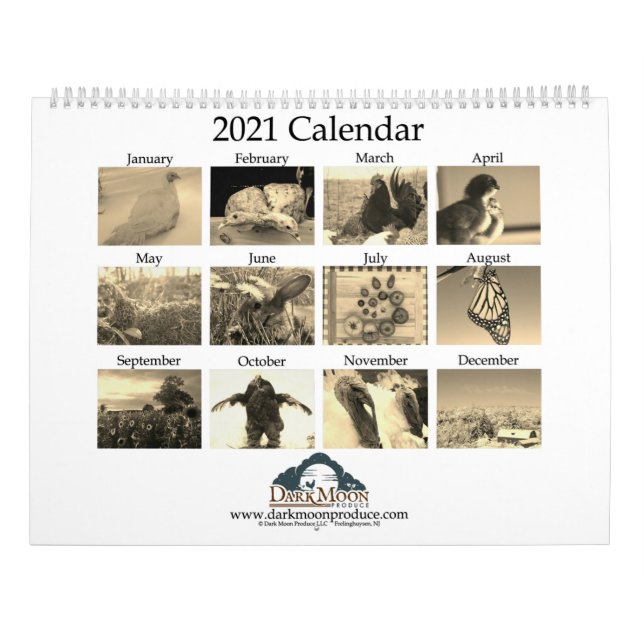 Farm Life - Mörk Måne producents - 2021 Kalender (Baksida)