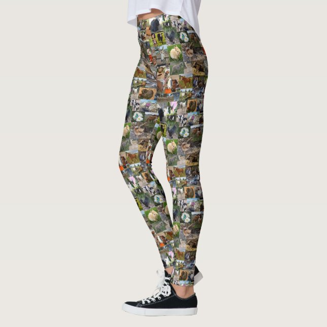 Farm Life Photo Collage Leggings (Vänster)