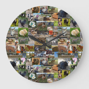 Farm Life Photo Collage   Stor Klocka