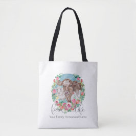 Farm Life Quote Family Homestead Chicken Cow Lamb Tygkasse