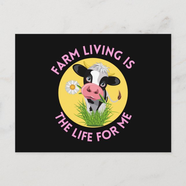 farm living is the life for me vykort (Framsida)