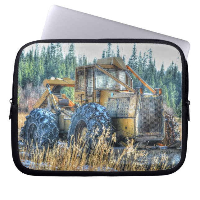 Farm Machinery, Tractor, Back-Hoe, Farm Fordon Laptop Fodral (Framsidan)