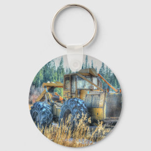 Farm Machinery, Tractor, Back-Hoe, Farm Fordon Nyckelring