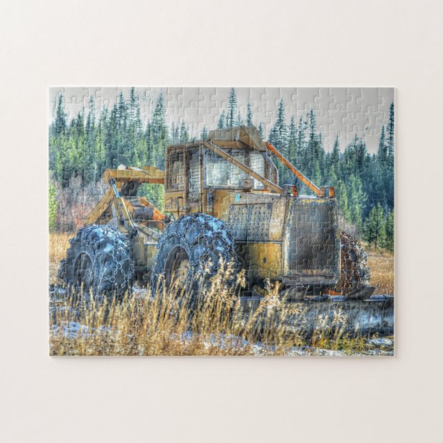 Farm Machinery, Tractor, Back-Hoe, Farm Fordon Pussel (Horisontell)