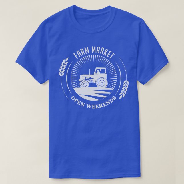 Farm Market Tractor T Shirt (Design framsida)