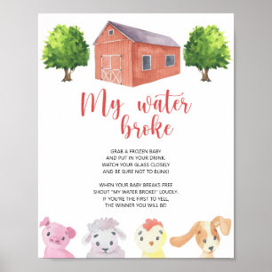 Farm - Min vatten fattig Poster