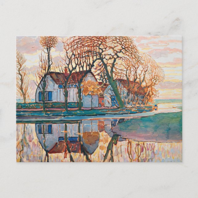 Farm nära Duivendrecht - Piet Mondrian - Modern Ar Vykort (Framsida)