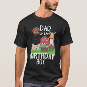 Farm Pappa Birthday Boy Mor Djurälskande Kid T Shirt