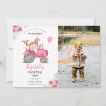 Farm Party Animals Rosa Tractor Photo