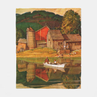 Farm Pond Ligcape by Mead Schaeffer Fleecefilt