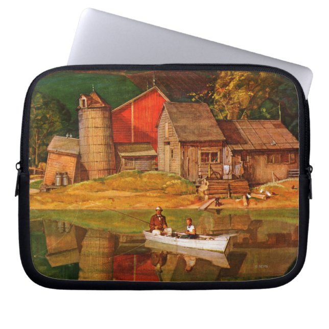Farm Pond Ligcape by Mead Schaeffer Laptop Fodral (Framsidan)