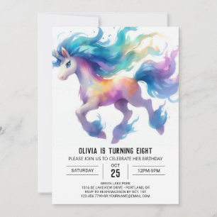 Farm Printable Horse Birthday Inbjudningar