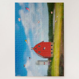 Farm Puzzle för flygande Gris Pussel