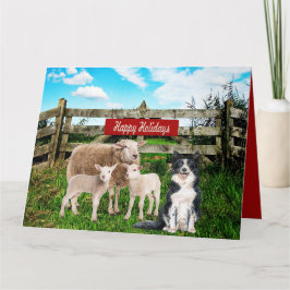 Farm Ranch Sheep och Hund Kort