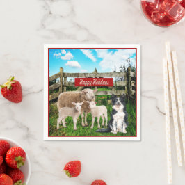 Farm Ranch Sheep och Hund Pappersservett