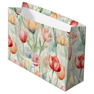 Farm Red Gult Tulip Flowers Birthday