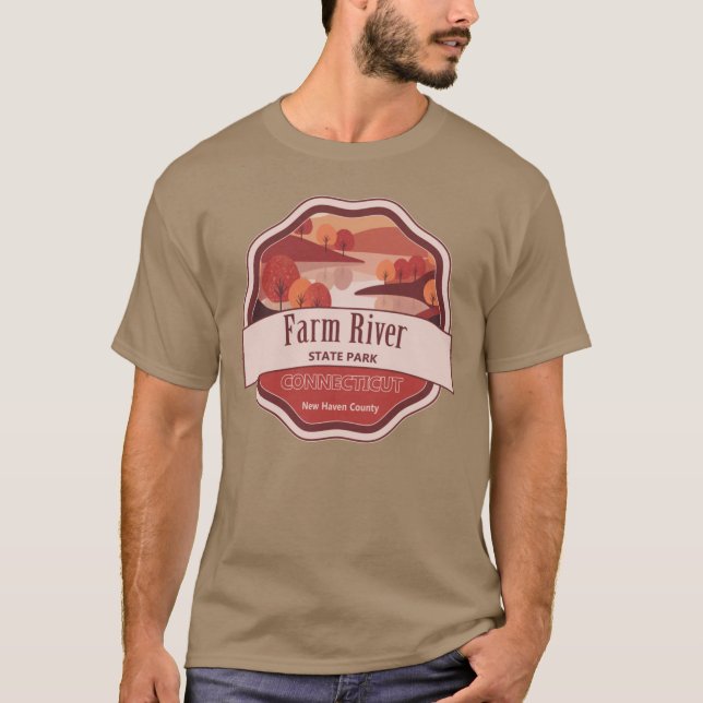 Farm River State Park New Haven County Connecticut T Shirt (Framsida)